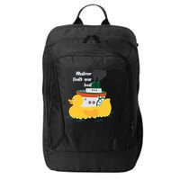 Whatever Floats Your Boat Funny Floaty Duck City Backpack