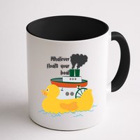 Whatever Floats Your Boat Funny Floaty Duck Mug