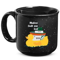 Whatever Floats Your Boat Funny Floaty Duck 15oz Campfire Ceramic Mug