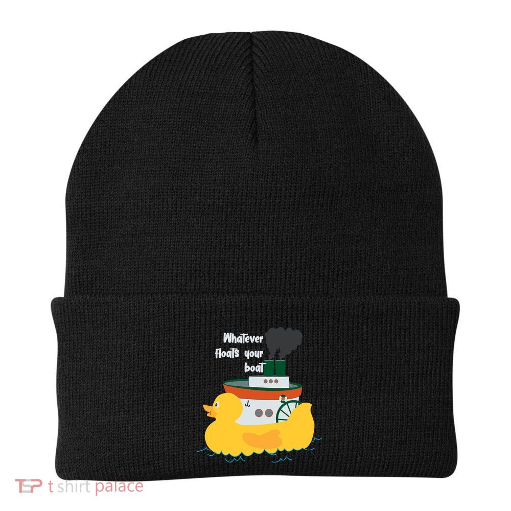 Whatever Floats Your Boat Funny Floaty Duck Beanie