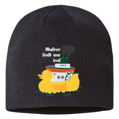 Whatever Floats Your Boat Funny Floaty Duck Sustainable Beanie
