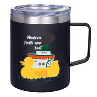 Whatever Floats Your Boat Funny Floaty Duck 12oz Stainless Steel Coffee Mug