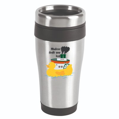 Whatever Floats Your Boat Funny Floaty Duck 16oz Travel Tumbler