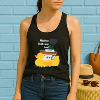Whatever Floats Your Boat Funny Floaty Duck Womens Tank Top