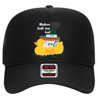 Whatever Floats Your Boat Funny Floaty Duck Trucker Hat