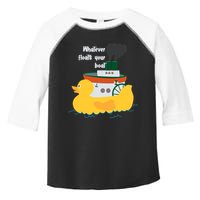 Whatever Floats Your Boat Funny Floaty Duck Toddler Fine Jersey T-Shirt