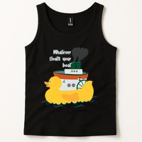 Whatever Floats Your Boat Funny Floaty Duck Tank Top