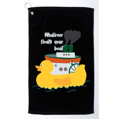 Whatever Floats Your Boat Funny Floaty Duck Golf Towel