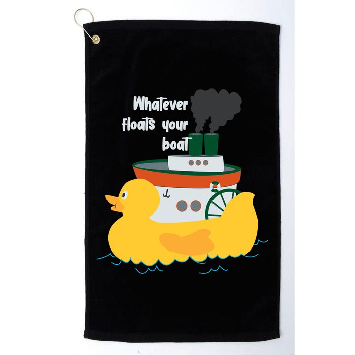 Whatever Floats Your Boat Funny Floaty Duck Golf Towel