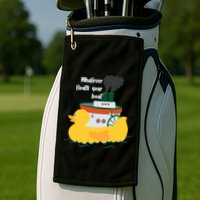 Whatever Floats Your Boat Funny Floaty Duck Golf Towel