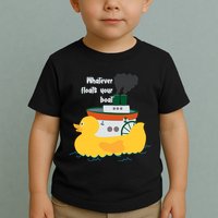 Whatever Floats Your Boat Funny Floaty Duck Toddler T-Shirt