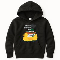 Whatever Floats Your Boat Funny Floaty Duck Kids Hoodie