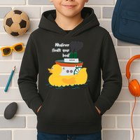 Whatever Floats Your Boat Funny Floaty Duck Kids Hoodie