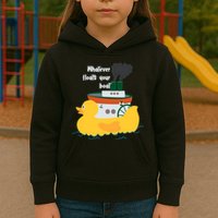 Whatever Floats Your Boat Funny Floaty Duck Kids Hoodie