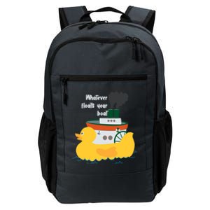 Whatever Floats Your Boat Funny Floaty Duck Daily Commute Backpack