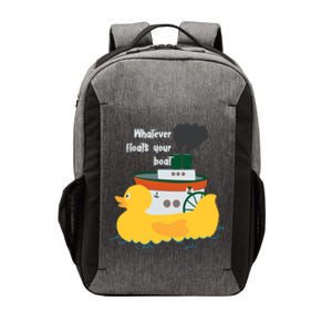 Whatever Floats Your Boat Funny Floaty Duck Vector Backpack