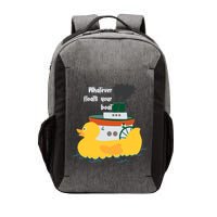 Whatever Floats Your Boat Funny Floaty Duck Vector Backpack