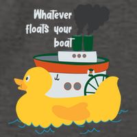 Whatever Floats Your Boat Funny Floaty Duck Vector Backpack