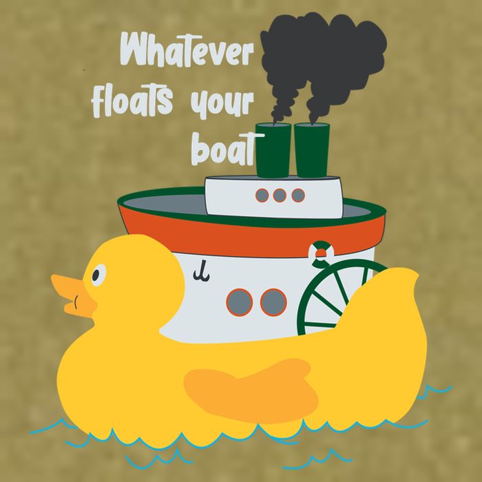 Whatever Floats Your Boat Funny Floaty Duck Garment-Dyed Women's Muscle Tee