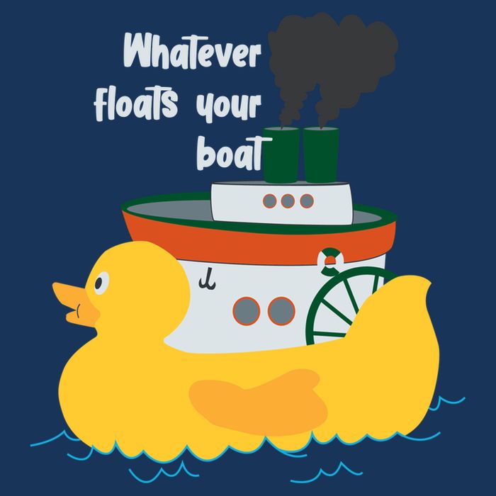 Whatever Floats Your Boat Funny Floaty Duck Infant Baby Jersey Bodysuit