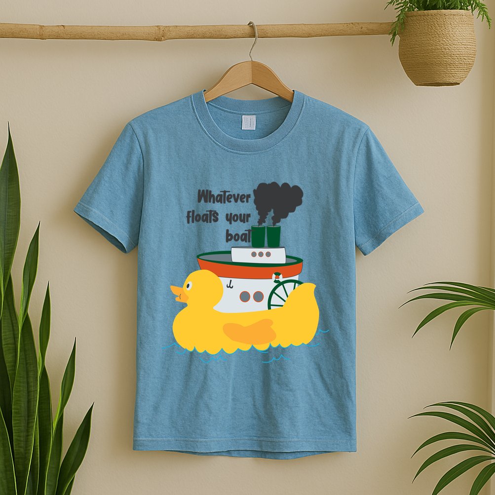 Whatever Floats Your Boat Funny Floaty Duck T-Shirt
