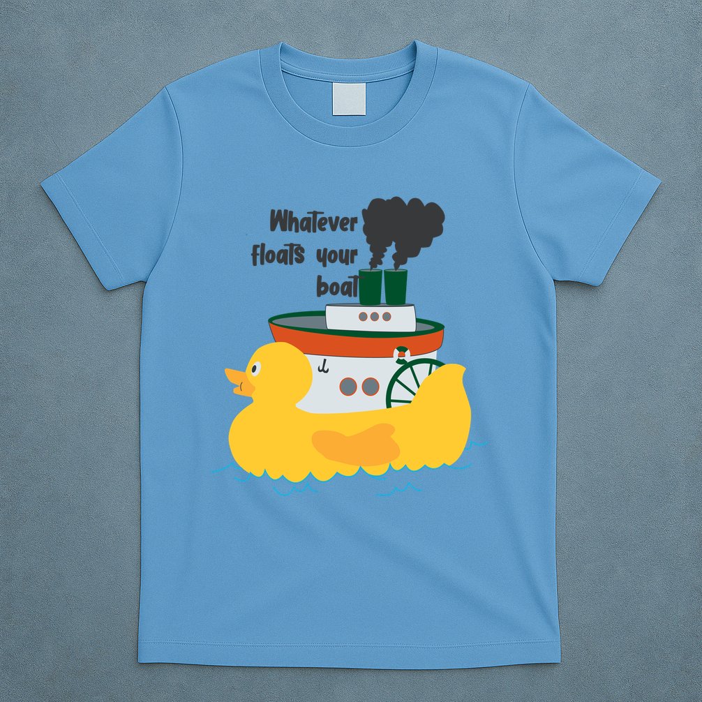 Whatever Floats Your Boat Funny Floaty Duck T-Shirt
