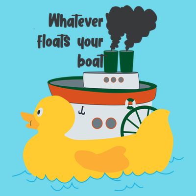 Whatever Floats Your Boat Funny Floaty Duck T-Shirt