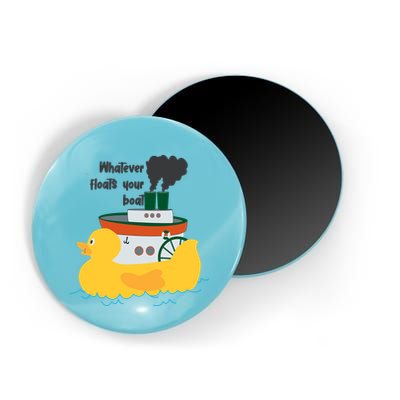 Whatever Floats Your Boat Funny Floaty Duck Magnet
