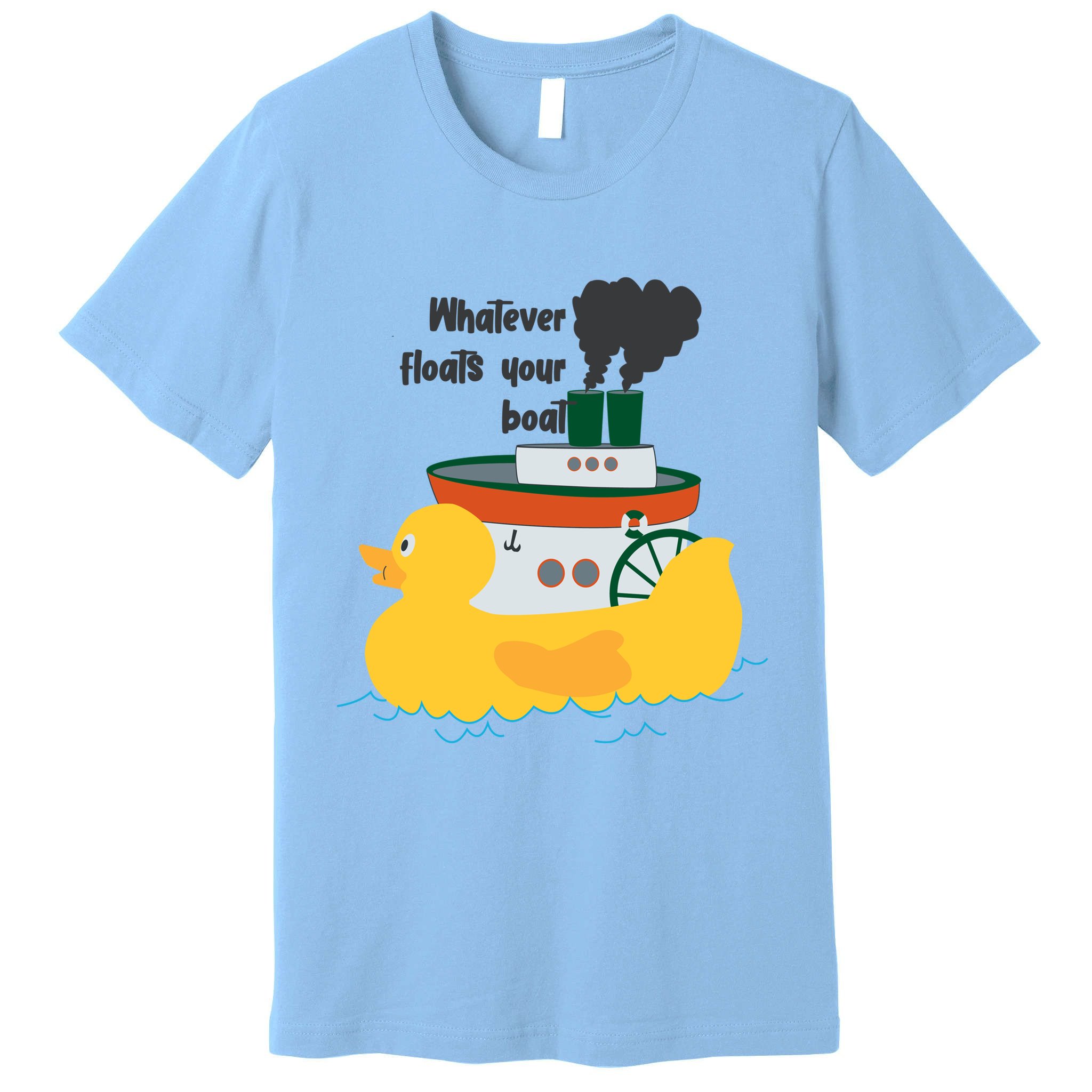 Whatever Floats Your Boat Funny Floaty Duck Premium T-Shirt