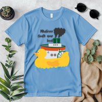 Whatever Floats Your Boat Funny Floaty Duck Premium T-Shirt