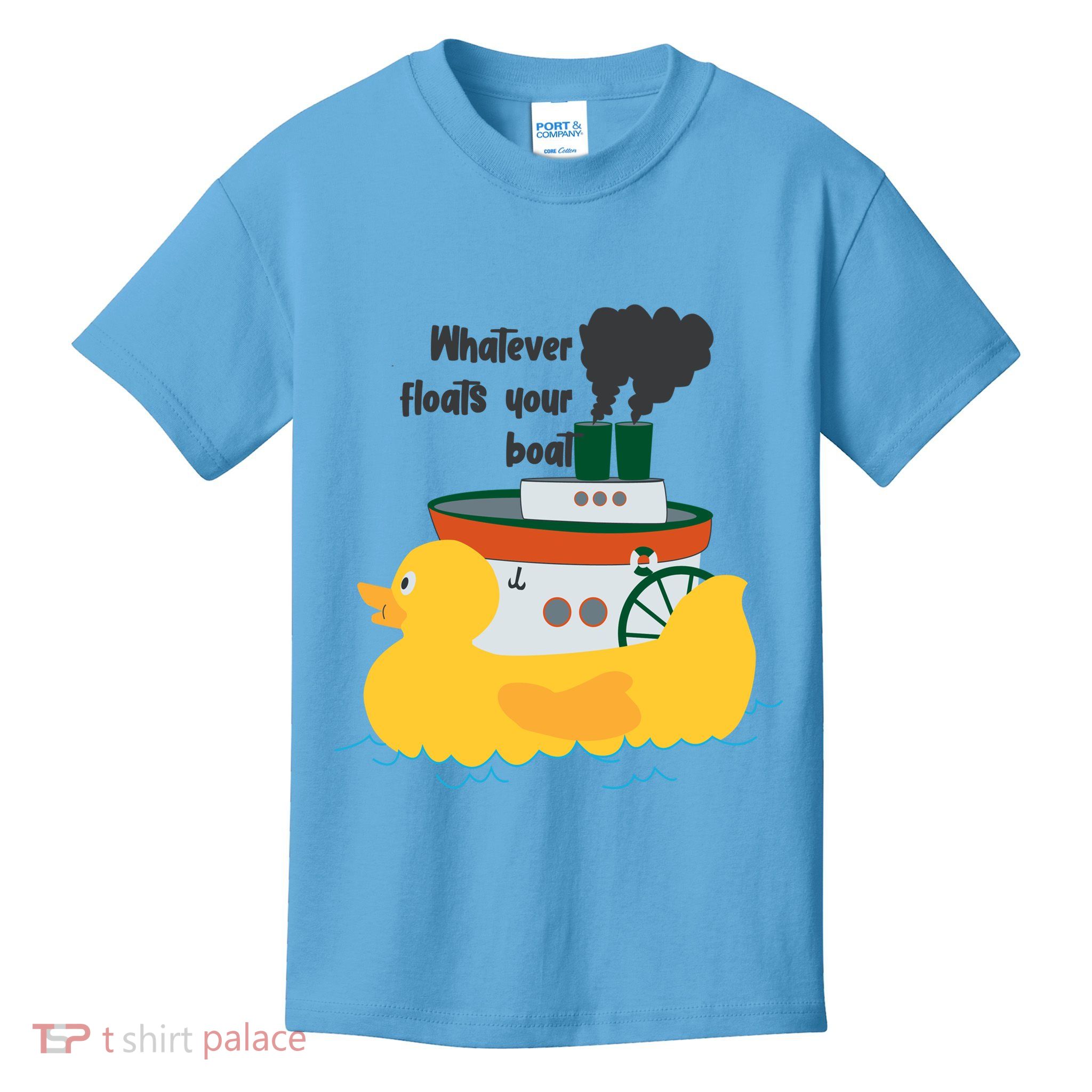 Whatever Floats Your Boat Funny Floaty Duck Kids T-Shirt