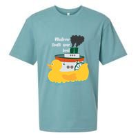 Whatever Floats Your Boat Funny Floaty Duck Sueded Cloud Jersey T-Shirt