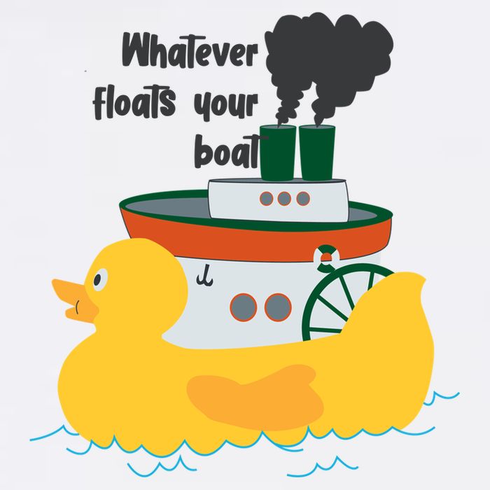 Whatever Floats Your Boat Funny Floaty Duck Garment-Dyed Sweatshirt