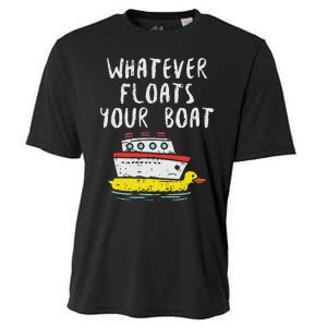 Whatever Floats Your Boat Funny Cruise Vacation Trip Gift Cooling Performance Crew T-Shirt