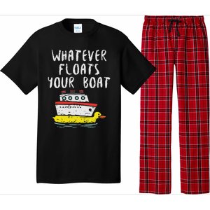 Whatever Floats Your Boat Funny Cruise Vacation Trip Gift Pajama Set