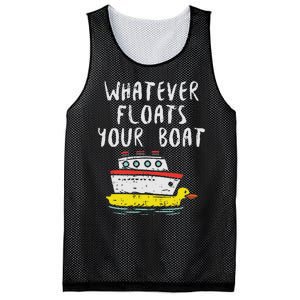 Whatever Floats Your Boat Funny Cruise Vacation Trip Gift Mesh Reversible Basketball Jersey Tank