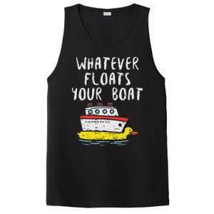 Whatever Floats Your Boat Funny Cruise Vacation Trip Gift PosiCharge Competitor Tank