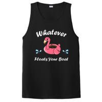 Whatever Floats Your Boat Funny Flamingo PosiCharge Competitor Tank