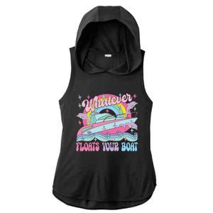 Whatever Floats Your Boat Ladies PosiCharge Tri-Blend Wicking Draft Hoodie Tank