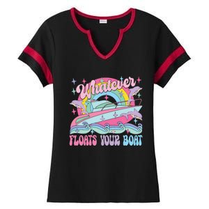 Whatever Floats Your Boat Ladies Halftime Notch Neck Tee