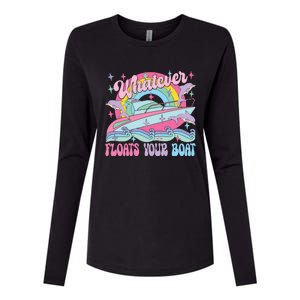 Whatever Floats Your Boat Womens Cotton Relaxed Long Sleeve T-Shirt