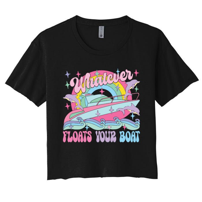 Whatever Floats Your Boat Women's Crop Top Tee