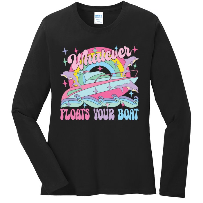 Whatever Floats Your Boat Ladies Long Sleeve Shirt