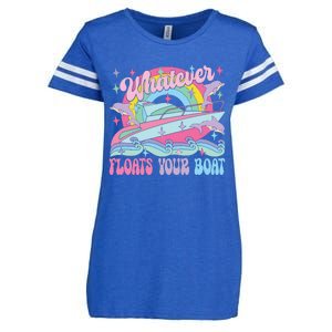 Whatever Floats Your Boat Enza Ladies Jersey Football T-Shirt