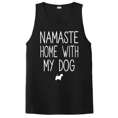 Westie Funny Yoga Namaste Home With My Dog Meaningful Gift PosiCharge Competitor Tank