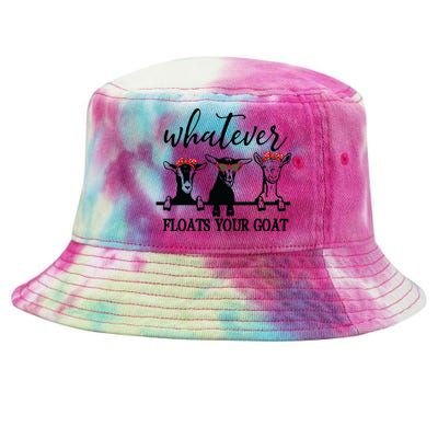 Whatever Floats Your Goat Lover Tie-Dyed Bucket Hat