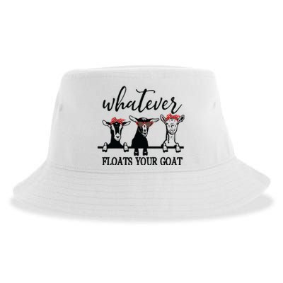 Whatever Floats Your Goat Lover Sustainable Bucket Hat