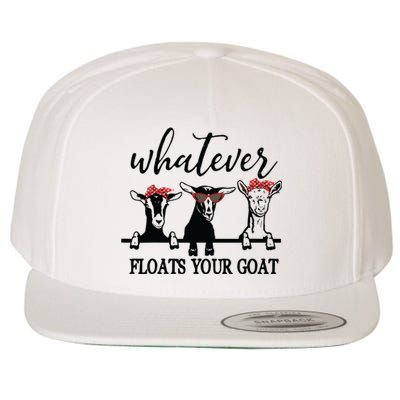 Whatever Floats Your Goat Lover Wool Snapback Cap