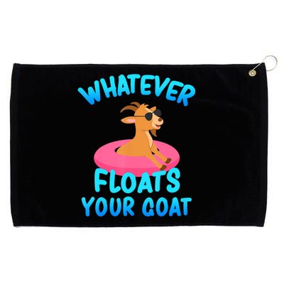 Whatever Floats Your Goat Grommeted Golf Towel