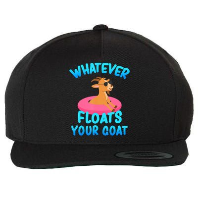 Whatever Floats Your Goat Wool Snapback Cap